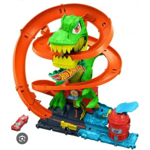 HOTWHEELS PISTA CITY  T-REX  BLAZE BATTLE